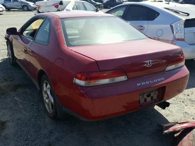 JHMBB6148VC013154 - 1997 HONDA PRELUDE RED photo 3