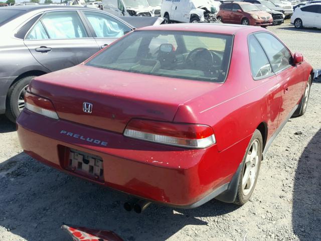 JHMBB6148VC013154 - 1997 HONDA PRELUDE RED photo 4