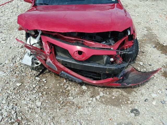 4T1BE46K78U239426 - 2008 TOYOTA CAMRY RED photo 9