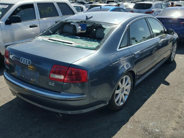 WAUML44E35N006209 - 2005 AUDI A8 L QUATT BLUE photo 4