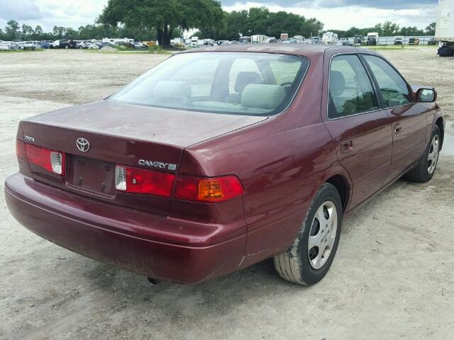 4T1BG22K3YU978801 - 2000 TOYOTA CAMRY CE MAROON photo 4