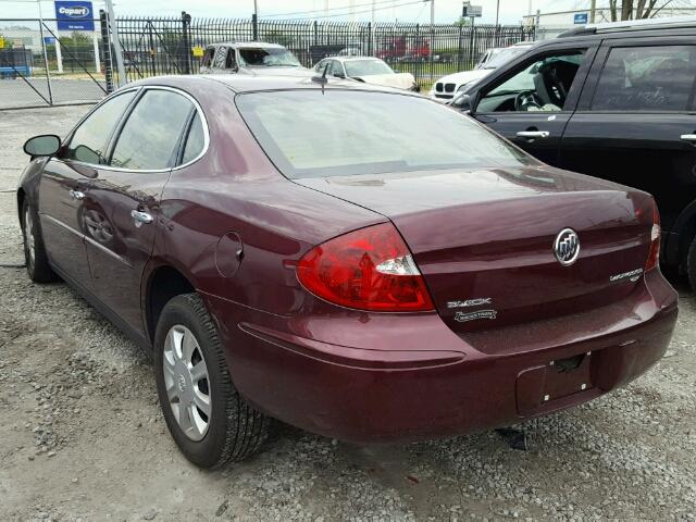 2G4WC582871190242 - 2007 BUICK LACROSSE C MAROON photo 3
