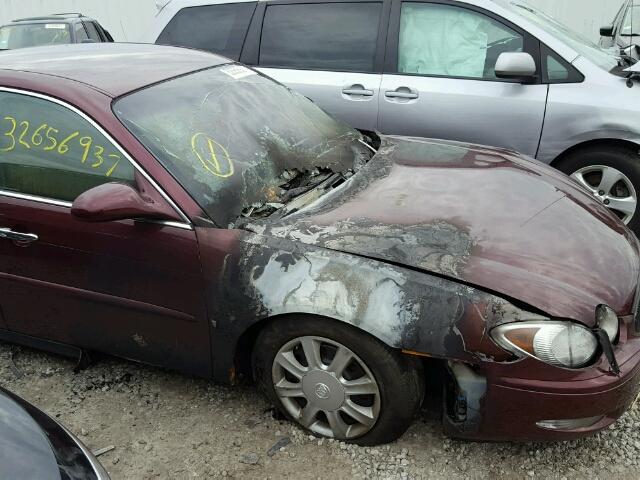 2G4WC582871190242 - 2007 BUICK LACROSSE C MAROON photo 9