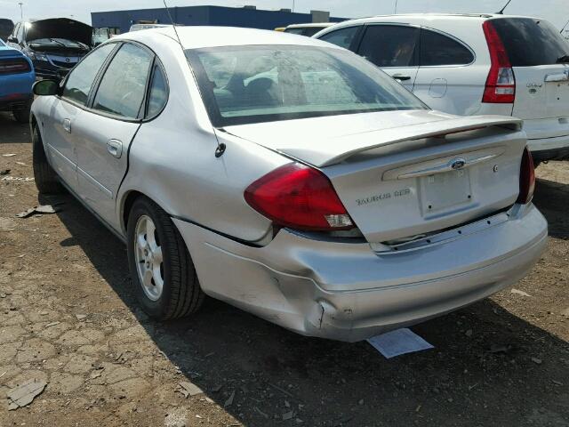 1FAFP55S62G133519 - 2002 FORD TAURUS SES SILVER photo 3