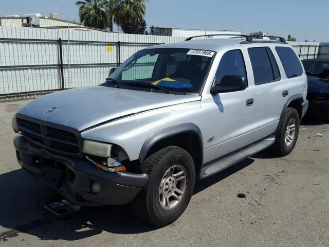 1B4HS38N12F176583 - 2002 DODGE DURANGO SP SILVER photo 2