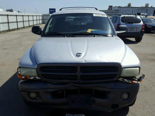 1B4HS38N12F176583 - 2002 DODGE DURANGO SP SILVER photo 9