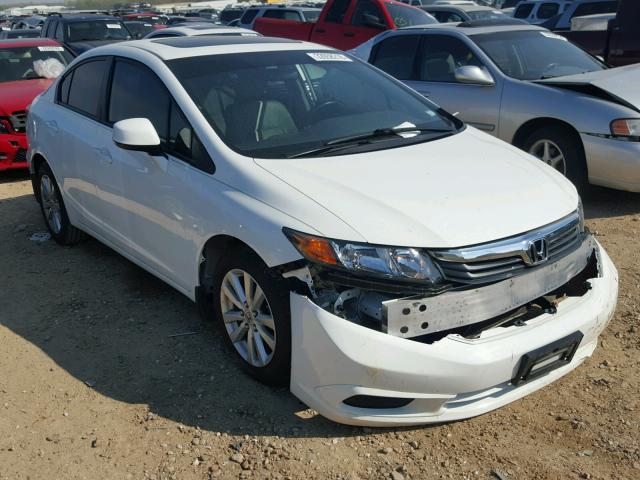 2HGFB2F94CH529698 - 2012 HONDA CIVIC EXL WHITE photo 1