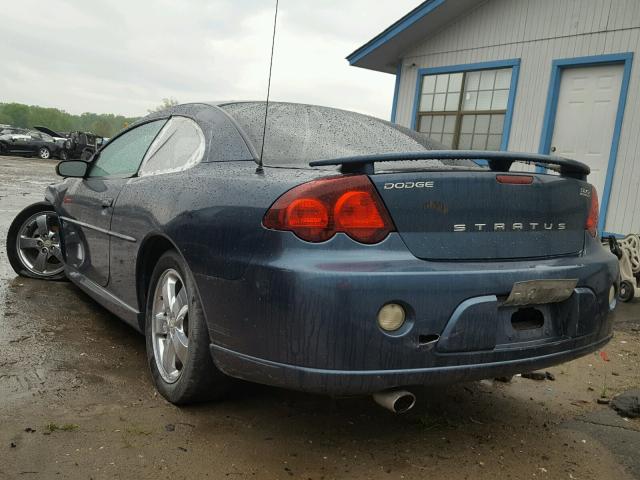 4B3AG52H54E077861 - 2004 DODGE STRATUS R/ BLUE photo 3