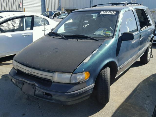 4M2DV11W2SDJ07214 - 1995 MERCURY VILLAGER GREEN photo 2