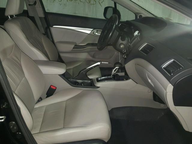 2HGFB2F94DH502700 - 2013 HONDA CIVIC EXL BLACK photo 5