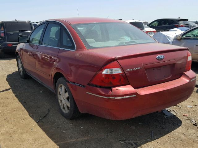 1FAFP23125G123504 - 2005 FORD FIVE HUNDR RED photo 3