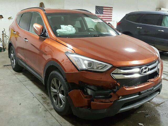 5XYZU3LB6DG041226 - 2013 HYUNDAI SANTA FE S ORANGE photo 1