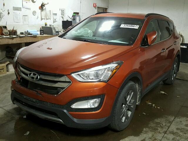 5XYZU3LB6DG041226 - 2013 HYUNDAI SANTA FE S ORANGE photo 2