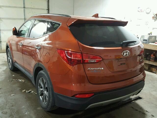 5XYZU3LB6DG041226 - 2013 HYUNDAI SANTA FE S ORANGE photo 3