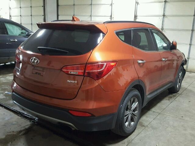 5XYZU3LB6DG041226 - 2013 HYUNDAI SANTA FE S ORANGE photo 4