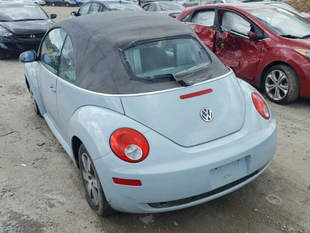 3VWRF31Y46M319898 - 2006 VOLKSWAGEN NEW BEETLE 蓝色 照片 3