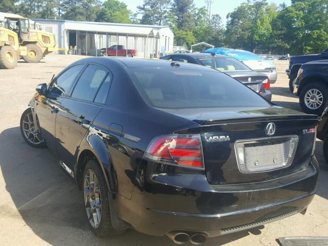 19UUA76527A013543 - 2007 ACURA TL TYPE S BLACK photo 3