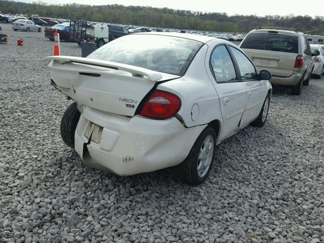 1B3ES56C23D173466 - 2003 DODGE NEON SXT WHITE photo 4