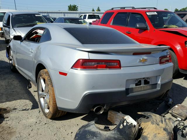 2G1FK1EJ6F9307918 - 2015 CHEVROLET CAMARO 2SS SILVER photo 3