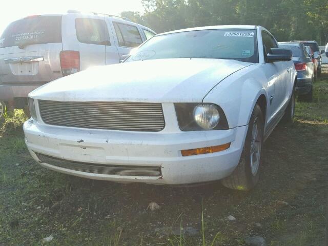 1ZVHT80N495138853 - 2009 FORD MUSTANG WHITE photo 2