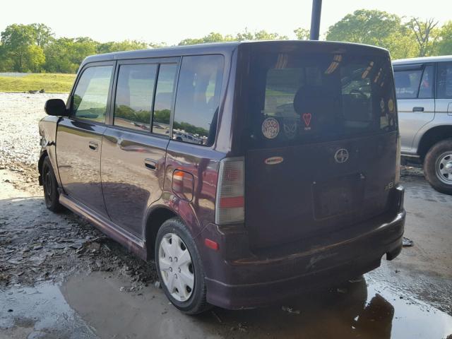 JTLKT324550202572 - 2005 TOYOTA SCION XB PURPLE photo 3