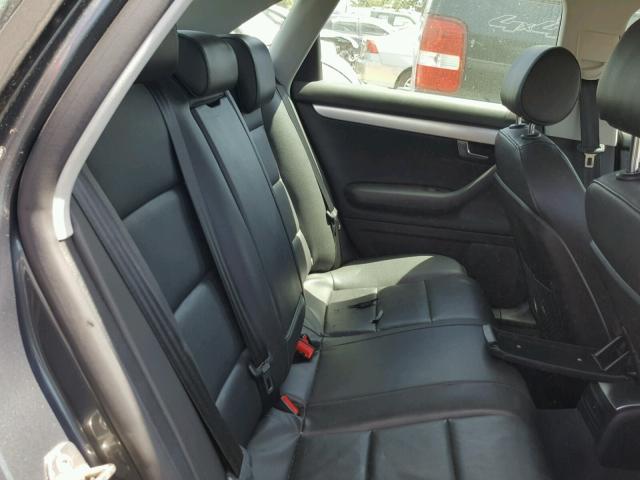 WAUAF78E38A052513 - 2008 AUDI A4 2.0T GRAY photo 6