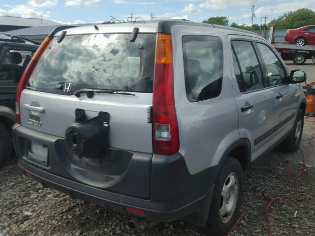 JHLRD78464C037881 - 2004 HONDA CR-V LX SILVER photo 4