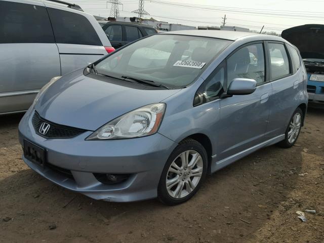 JHMGE8H57BC024326 - 2011 HONDA FIT SPORT BLUE photo 2