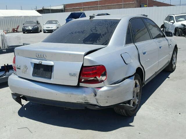 WAUDH68D71A051573 - 2001 AUDI A4 2.8 QUA SILVER photo 4