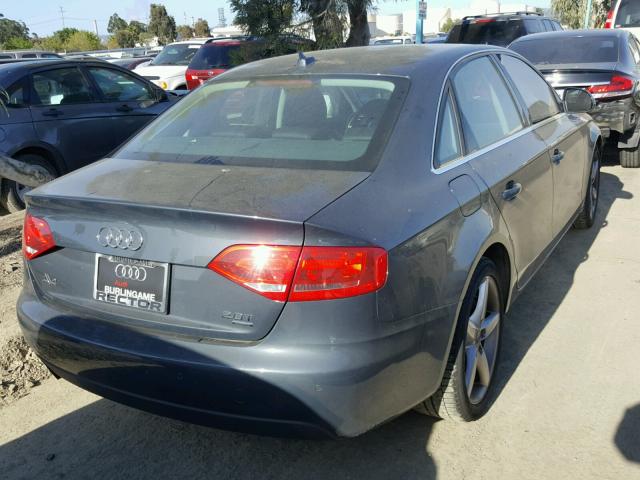 WAUMF98K09A094704 - 2009 AUDI A4 PRESTIG BLUE photo 4