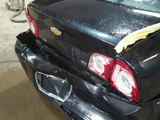 1G1ZK577X84250344 - 2008 CHEVROLET MALIBU LTZ BLACK photo 9