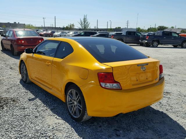 JTKJF5C75C3022970 - 2012 TOYOTA SCION TC YELLOW photo 3