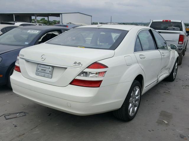 WDDNG71X58A173238 - 2008 MERCEDES-BENZ S 550 WHITE photo 4