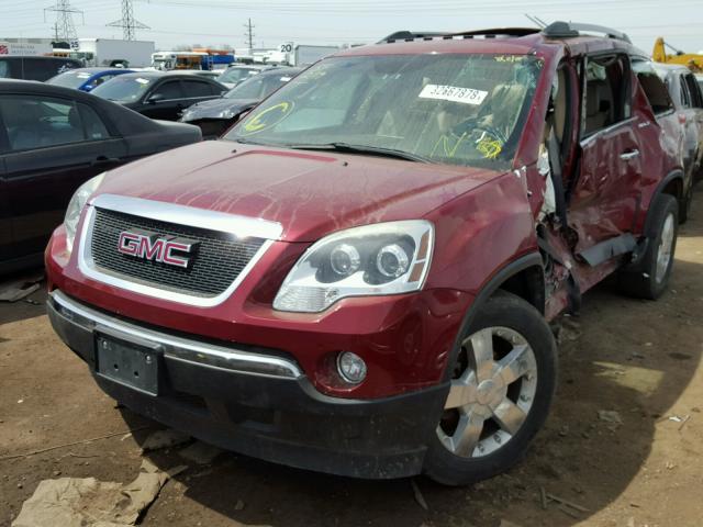 1GKKRRED1BJ339866 - 2011 GMC ACADIA SLT წითელი ფოტო 2
