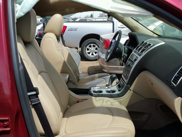 1GKKRRED1BJ339866 - 2011 GMC ACADIA SLT წითელი ფოტო 5