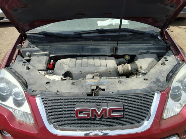 1GKKRRED1BJ339866 - 2011 GMC ACADIA SLT წითელი ფოტო 7