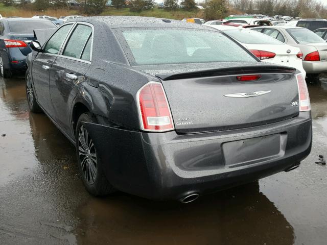 2C3CCAGG6EH206315 - 2014 CHRYSLER 300 S GRAY photo 3