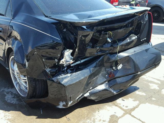 1G6DM57T660208088 - 2006 CADILLAC CTS BLACK photo 9