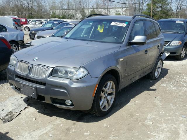 WBXPC9C46AWJ33467 - 2010 BMW X3 XDRIVE3 GRAY photo 2