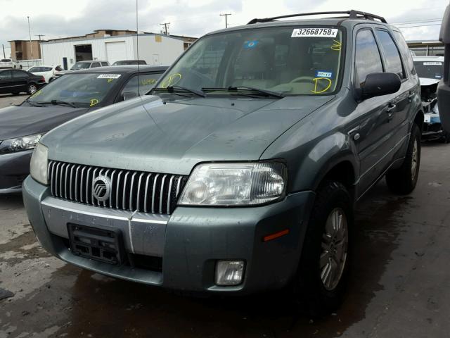 4M2YU81117KJ17298 - 2007 MERCURY MARINER LU GREEN photo 2