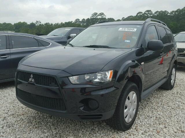 JA4AS2AW4BU034056 - 2011 MITSUBISHI OUTLANDER BLACK photo 2