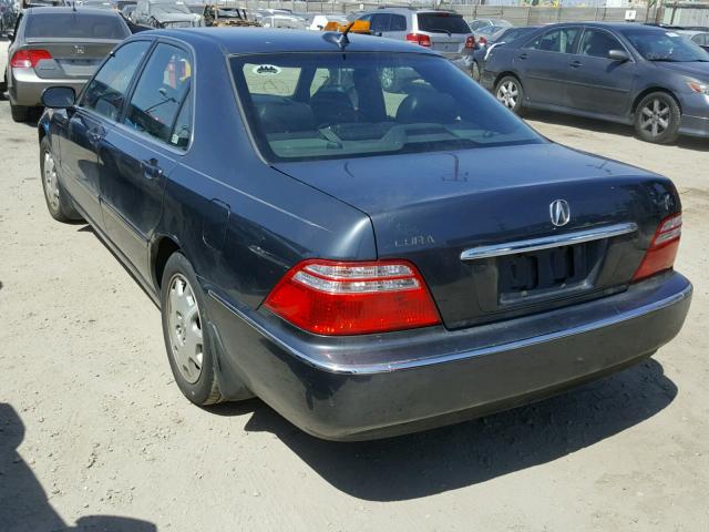 JH4KA96614C002459 - 2004 ACURA 3.5RL BLUE photo 3