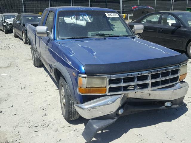 1B7GL23X2TS598630 - 1996 DODGE DAKOTA BLUE photo 1