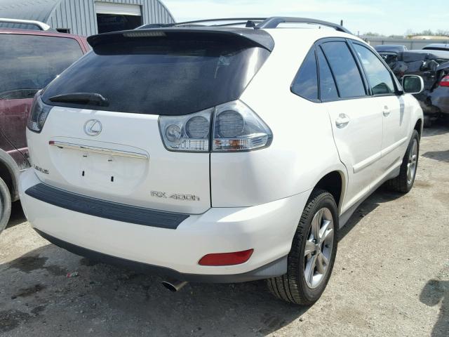 JTJHW31U860035668 - 2006 LEXUS RX 400 WHITE photo 4