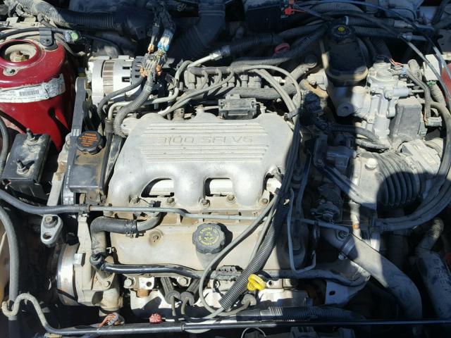 1G2NE52M2VM556660 - 1997 PONTIAC GRAND AM S Tünd qırmızı foto 7
