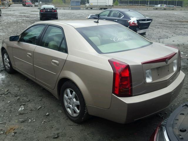 1G6DM56T250204877 - 2005 CADILLAC CTS BEIGE photo 3