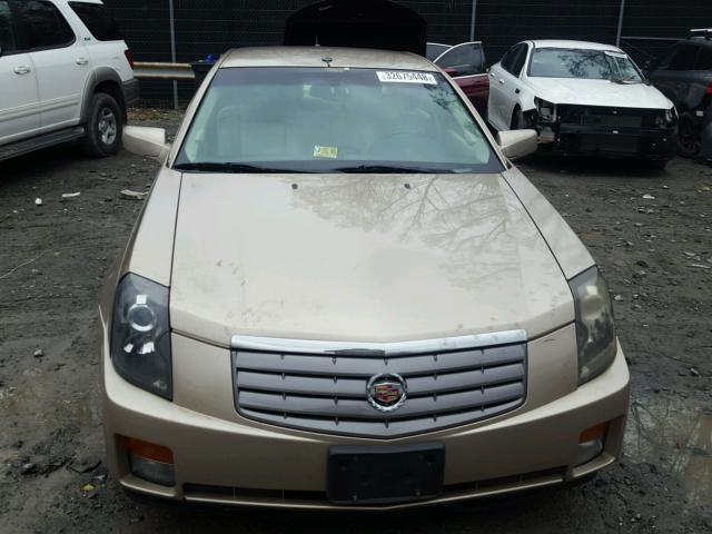 1G6DM56T250204877 - 2005 CADILLAC CTS BEIGE photo 9