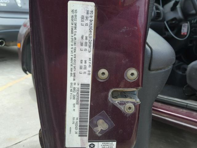 1P3ES46C8YD634282 - 2000 PLYMOUTH NEON BASE 栗色 照片 10