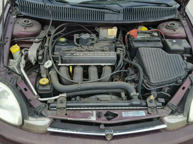 1P3ES46C8YD634282 - 2000 PLYMOUTH NEON BASE 栗色 照片 7