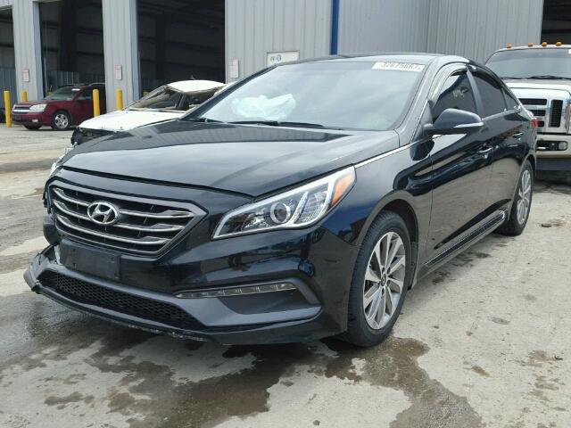 5NPE34AF4FH224391 - 2015 HYUNDAI SONATA SPO BLACK photo 2